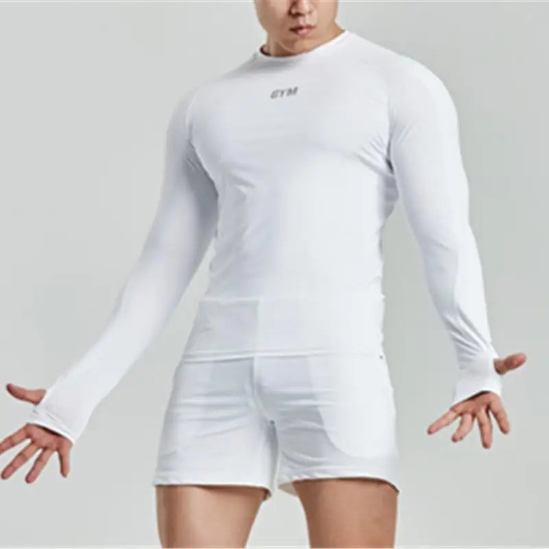 Men's Compression Running T-shirt - Long Sleeve Sportswear