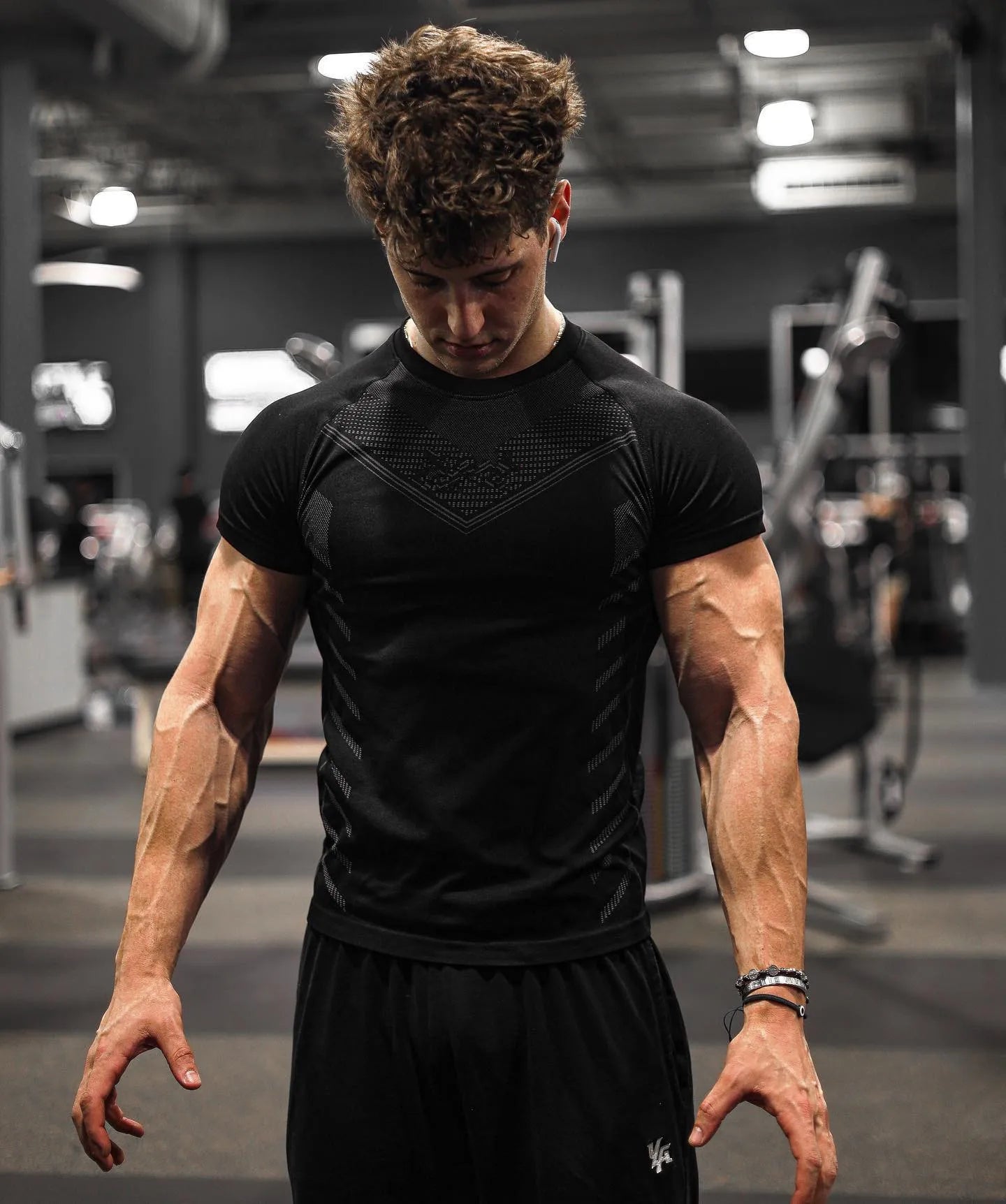 Men's Quick Dry Running T-Shirt - Spandex Fitness Gym Top