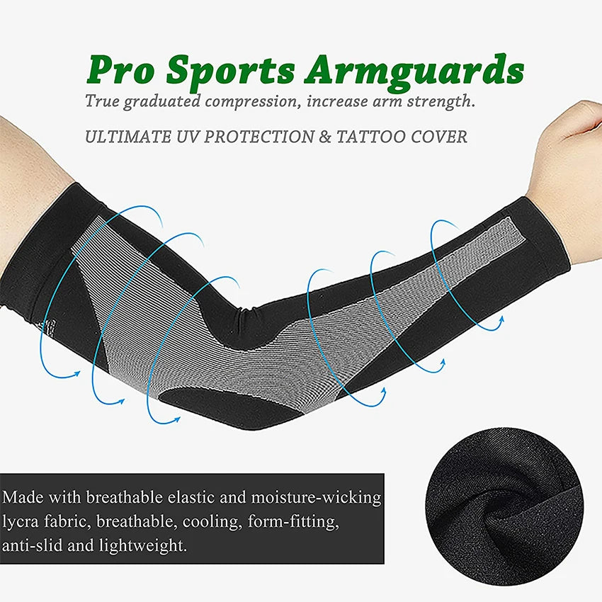 UV Protection Cooling Arm Sleeves for Sports