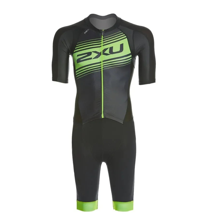 Men's Triathlon Speedsuit, Cycling Skinsuit, Short Sleeve