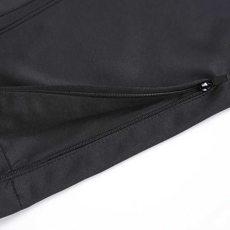 Men's Winter Training Tracksuit - Quarter Zipper Jacket & Skinny Pants