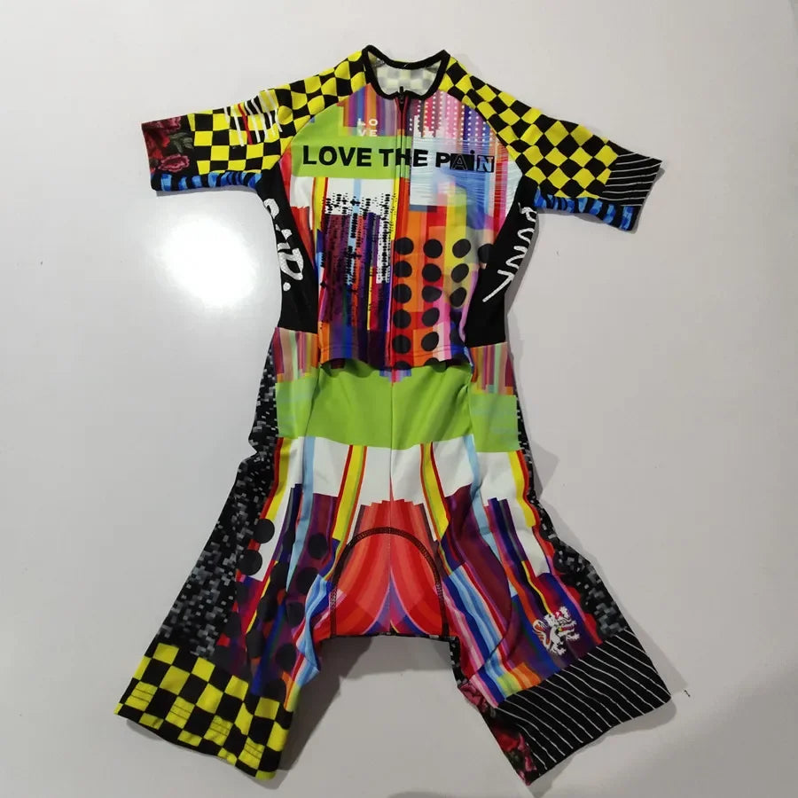 Men's Triathlon Speedsuit, Cycling Skinsuit, Short Sleeve