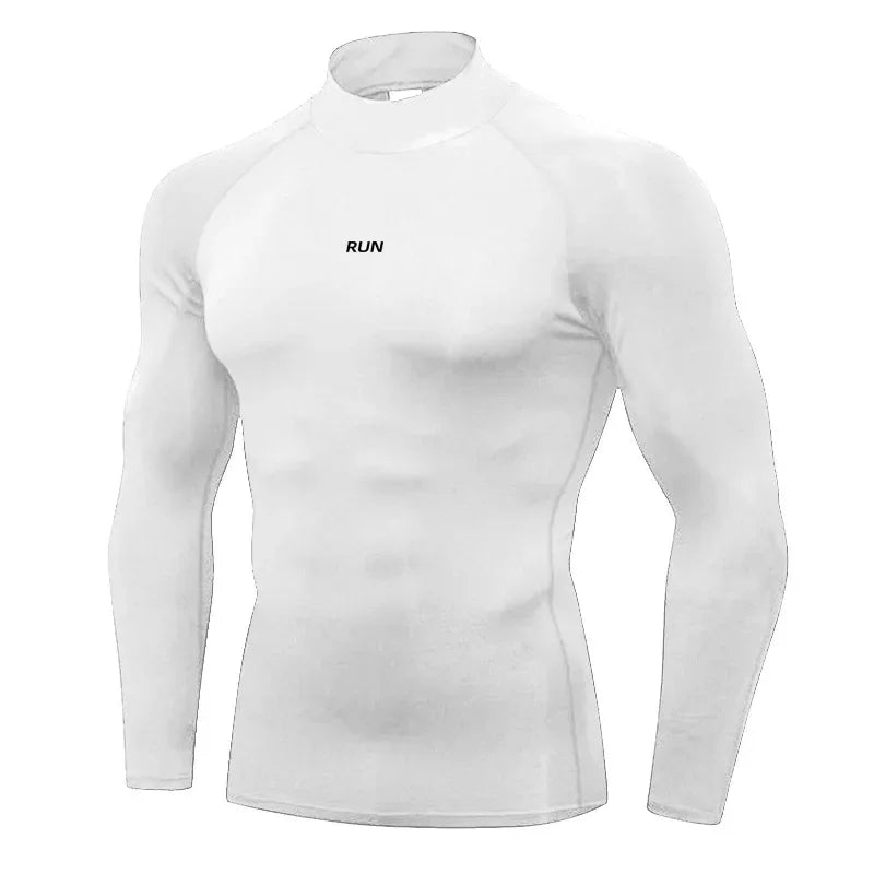 Men's Quick Dry Base Layer T-Shirt - Elastic Long Sleeve