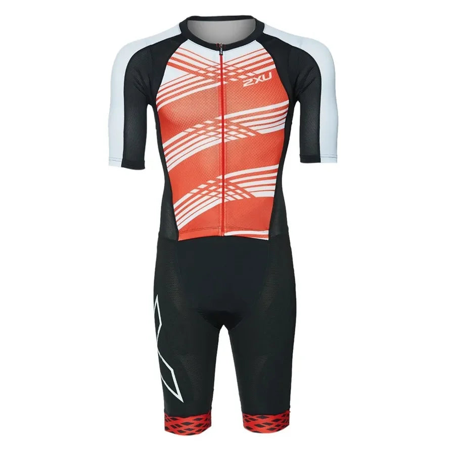 Men's Triathlon Speedsuit, Cycling Skinsuit, Short Sleeve