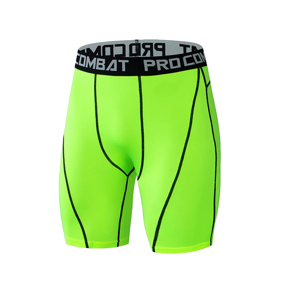 Men's Quick Dry Compression Running Shorts - Gym Fitness Leggings