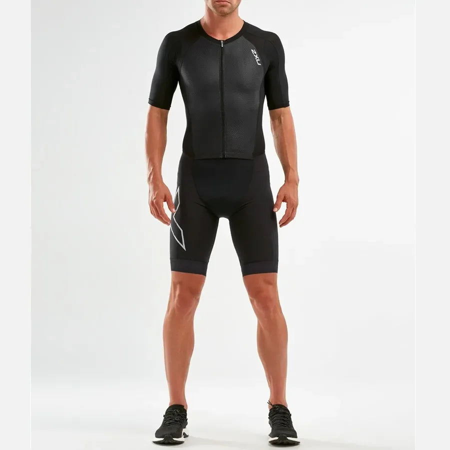 Men's Triathlon Speedsuit, Cycling Skinsuit, Short Sleeve