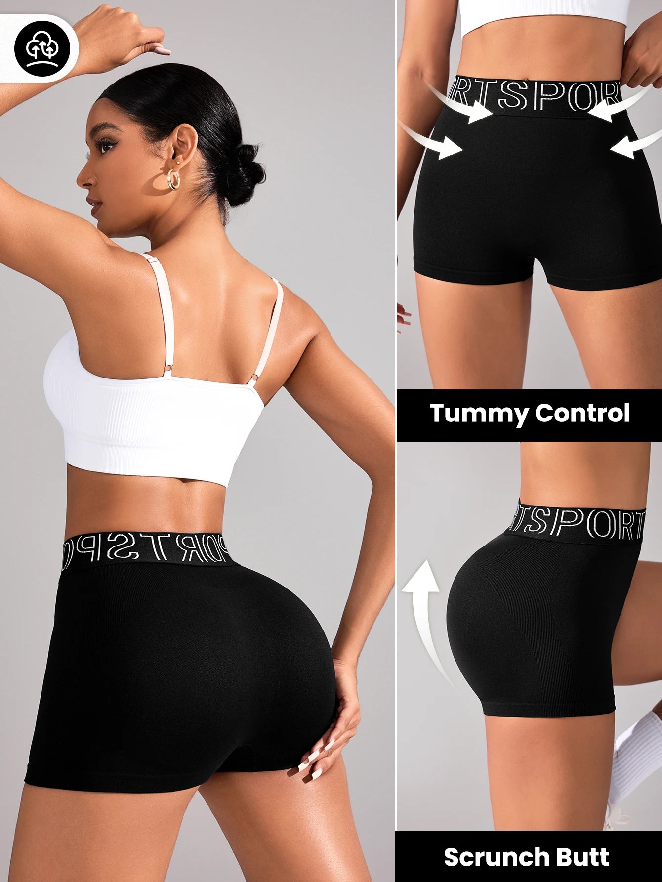 High Waist Seamless Yoga Fitness Shorts