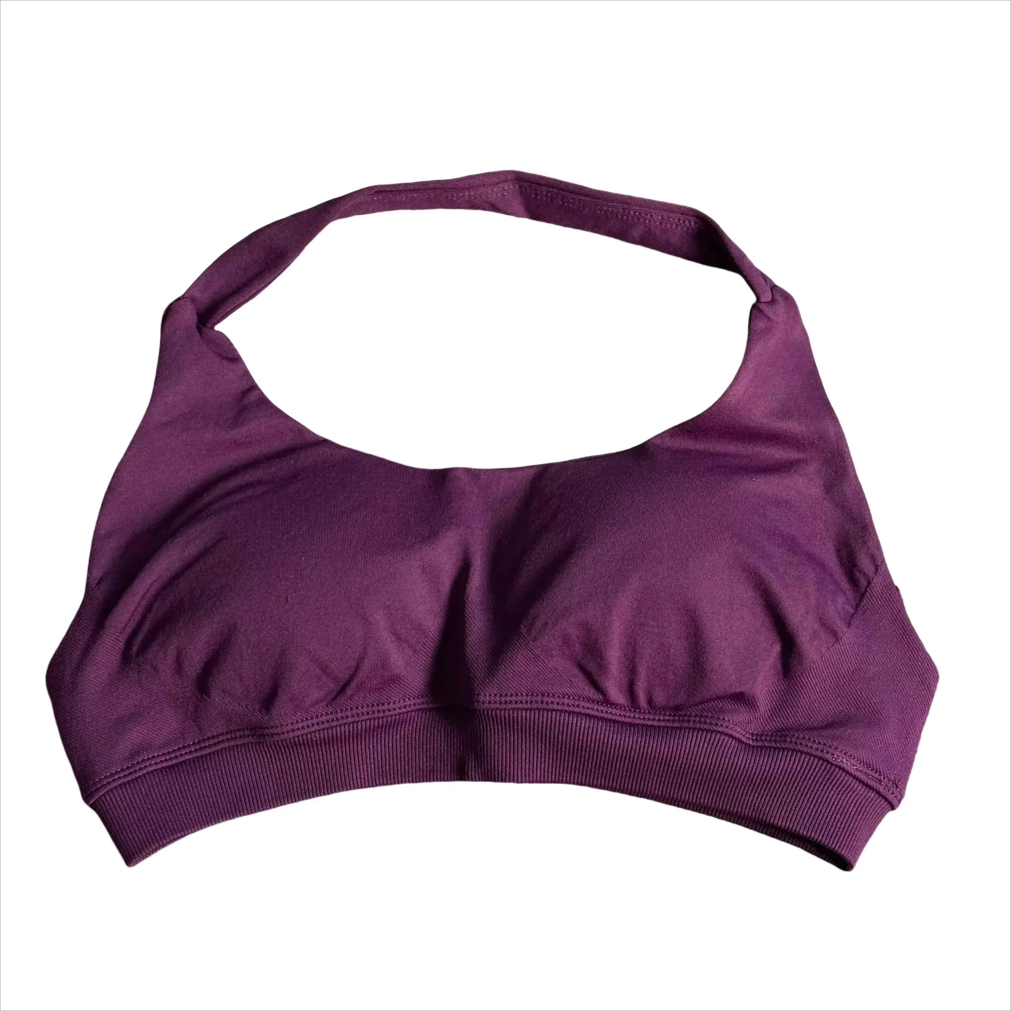 Seamless Halter Sports Bra – Open Back Yoga Top