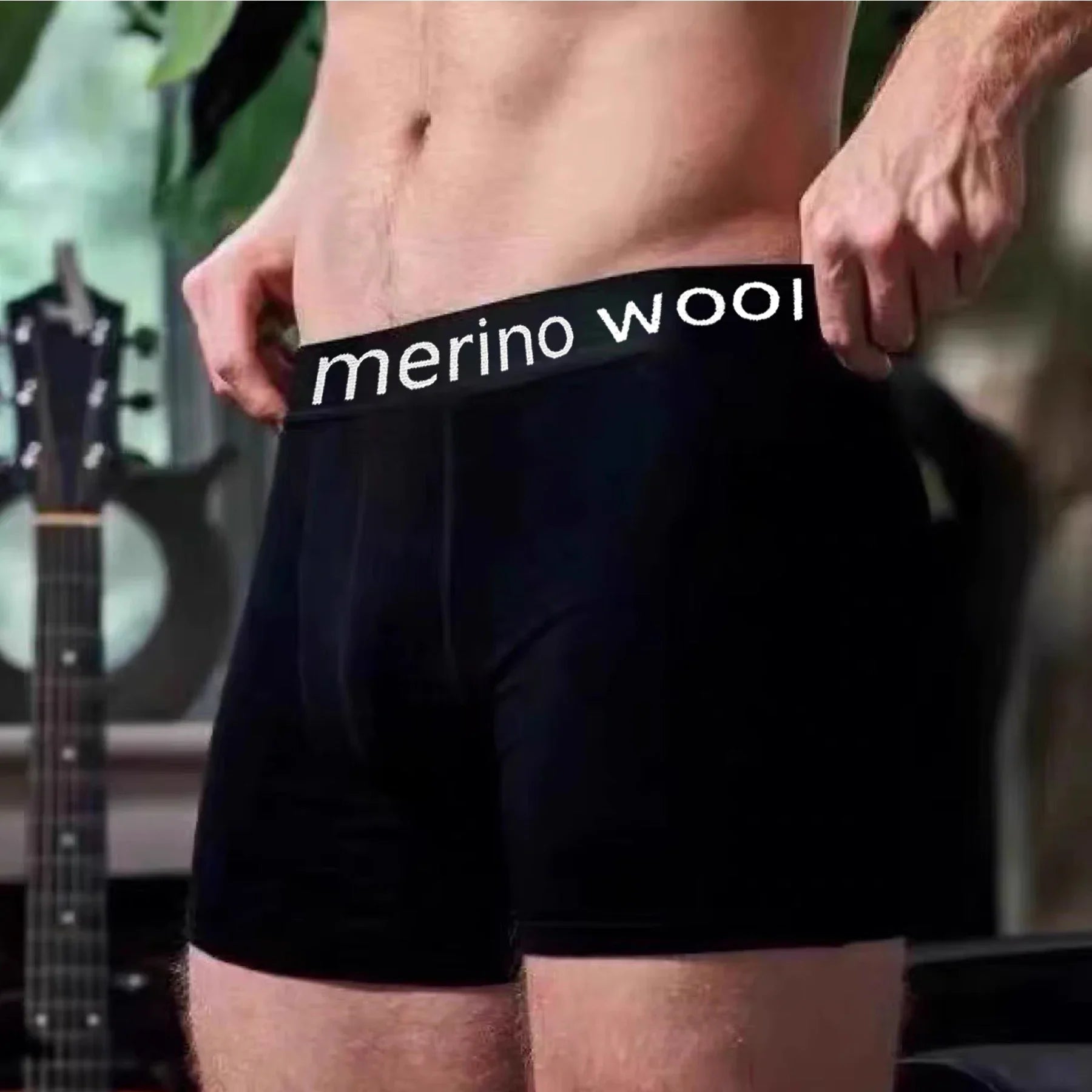 Merino Wool Breathable Boxer Briefs Men