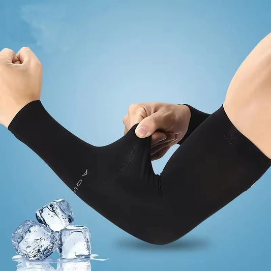 Ice Silk UV Protection Arm Sleeves for Men