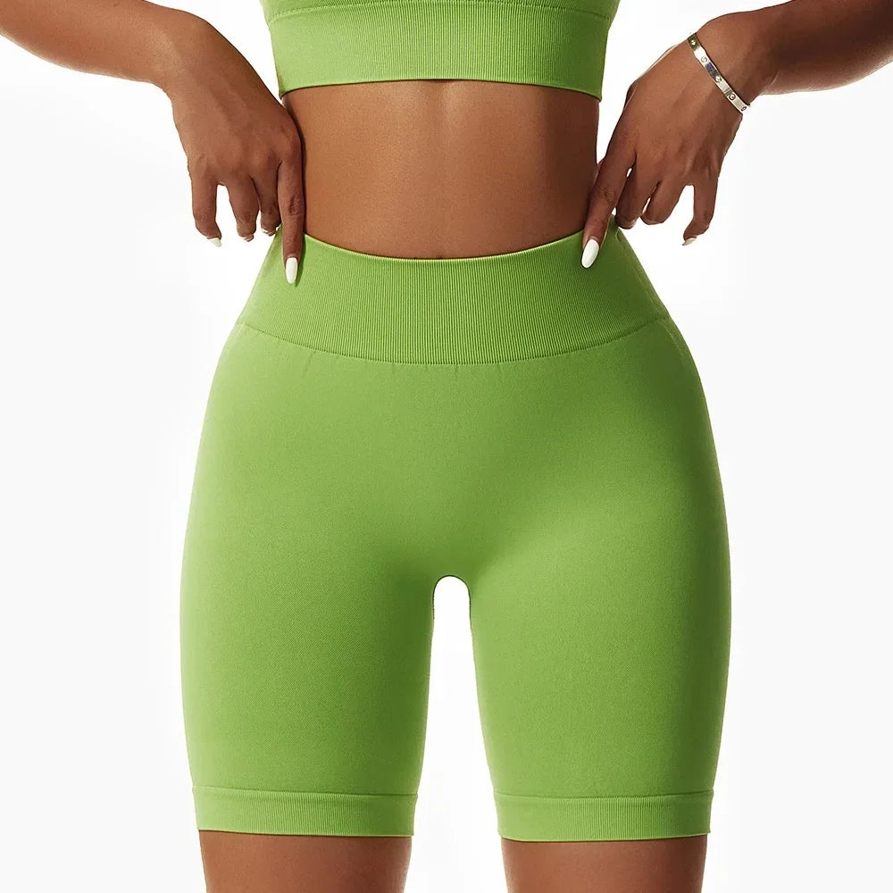 Halter Sports Bra and Shorts Set