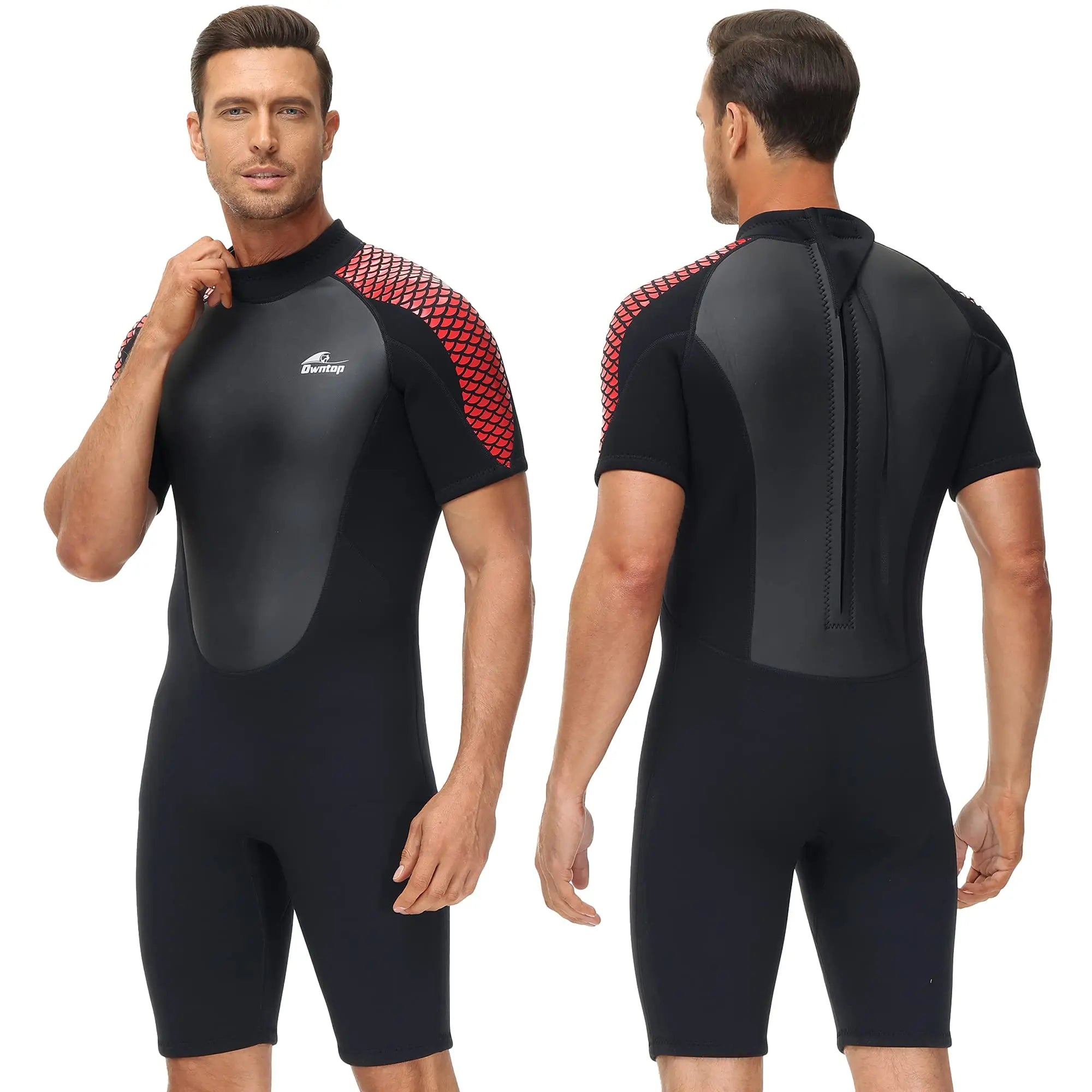 Men's 3mm Neoprene Shorty Wetsuit for Water Sports
