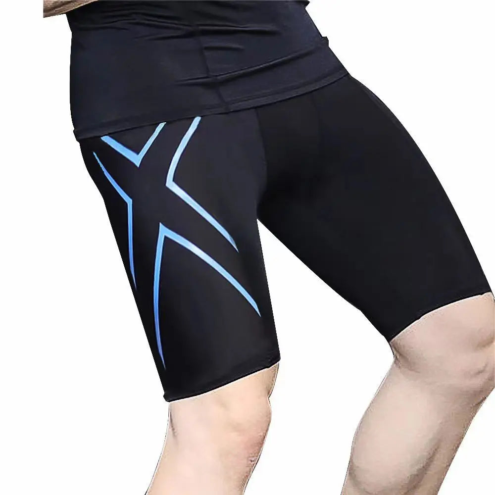 Men's Quick Dry Compression Running Shorts - Gym Fitness Leggings