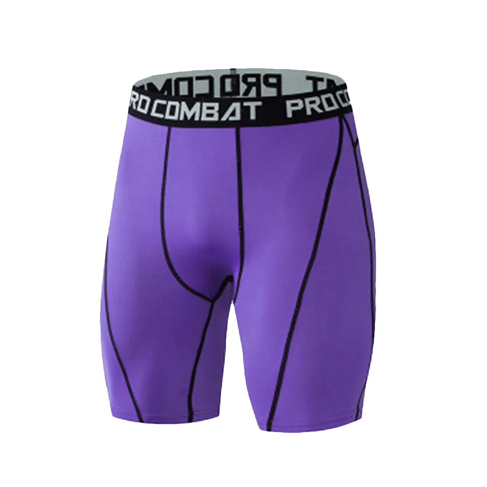 Men's Quick Dry Compression Running Shorts - Gym Fitness Leggings
