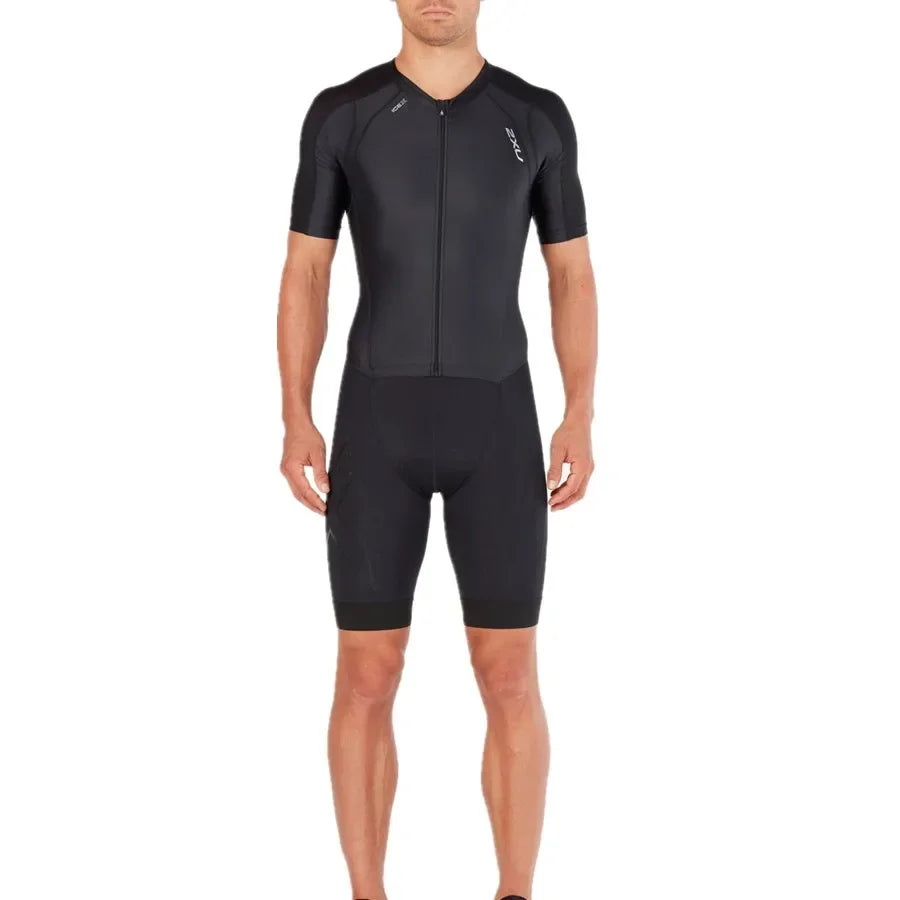 Men's Triathlon Speedsuit, Cycling Skinsuit, Short Sleeve