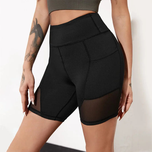 Squat Proof High Waist Yoga Shorts for Women