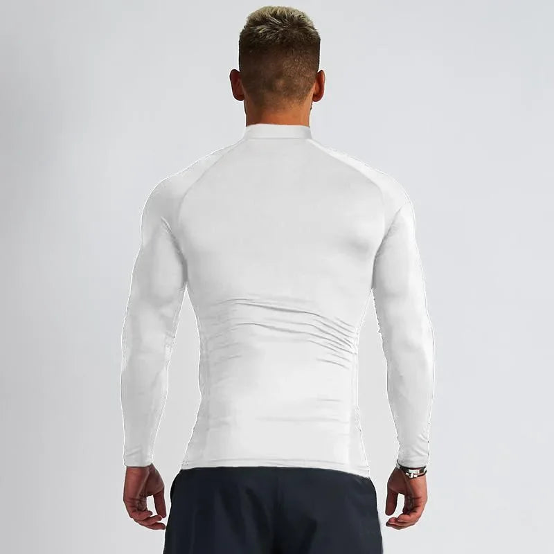 Men's Quick Dry Base Layer T-Shirt - Elastic Long Sleeve