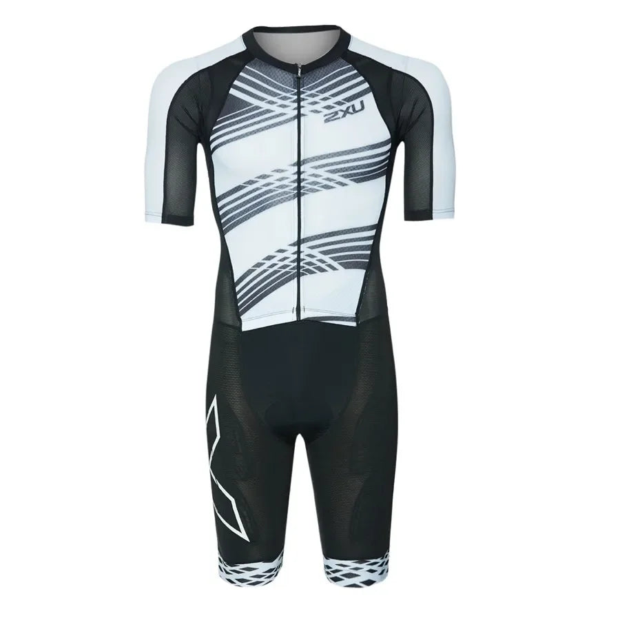 Men's Triathlon Speedsuit, Cycling Skinsuit, Short Sleeve