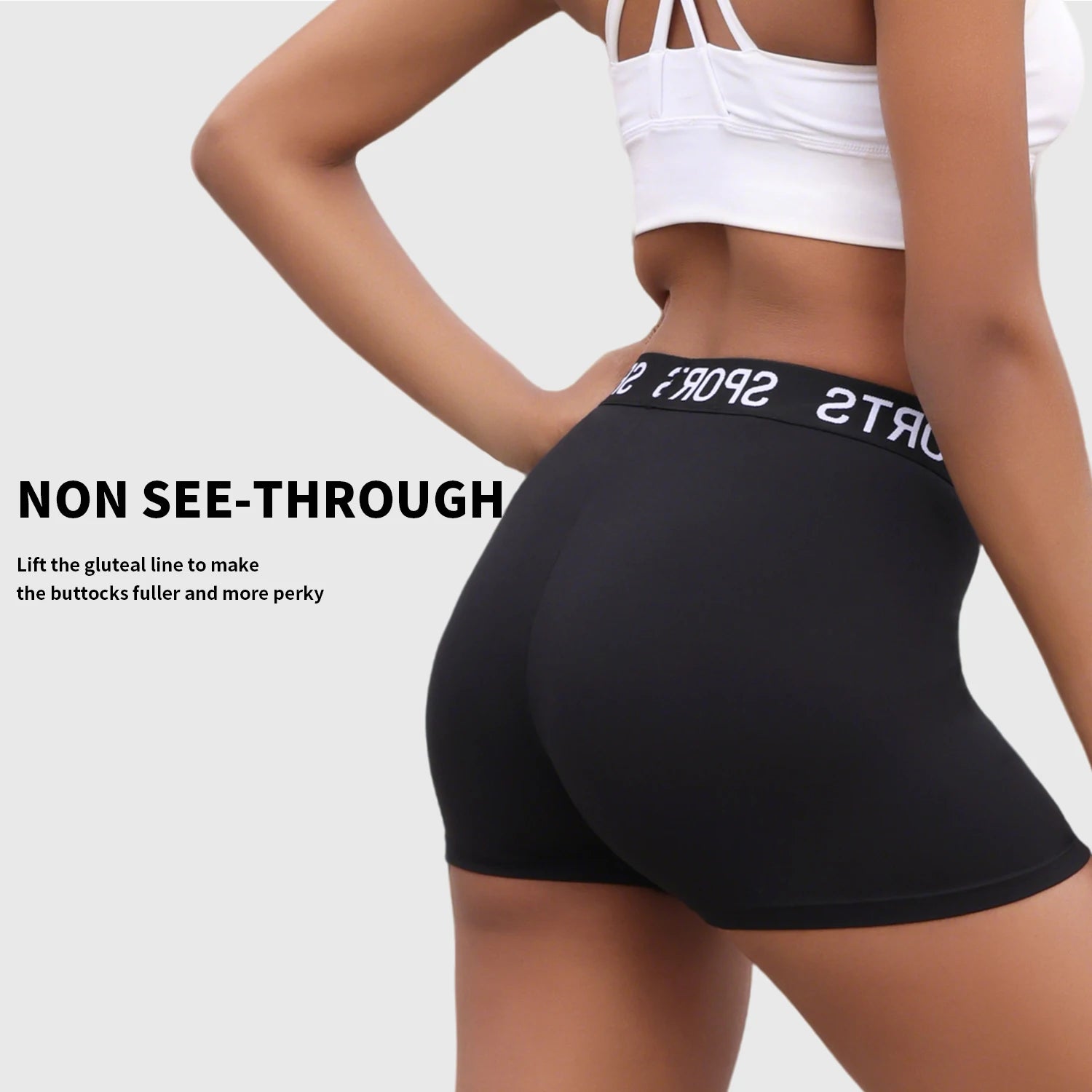 3-Pack Super Soft Letter Waist Biker Shorts