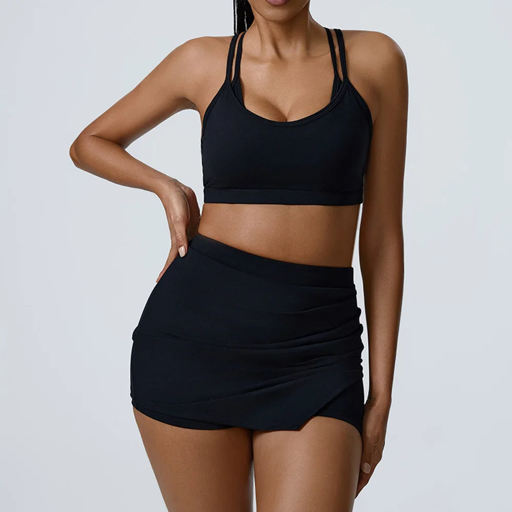 Women’s Gym Set – Crop Top & Shorts