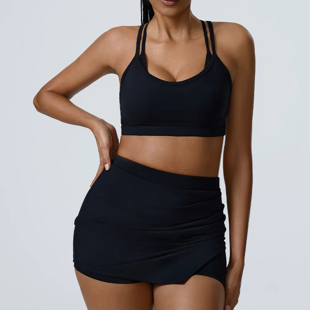Women’s Gym Set – Crop Top & Shorts