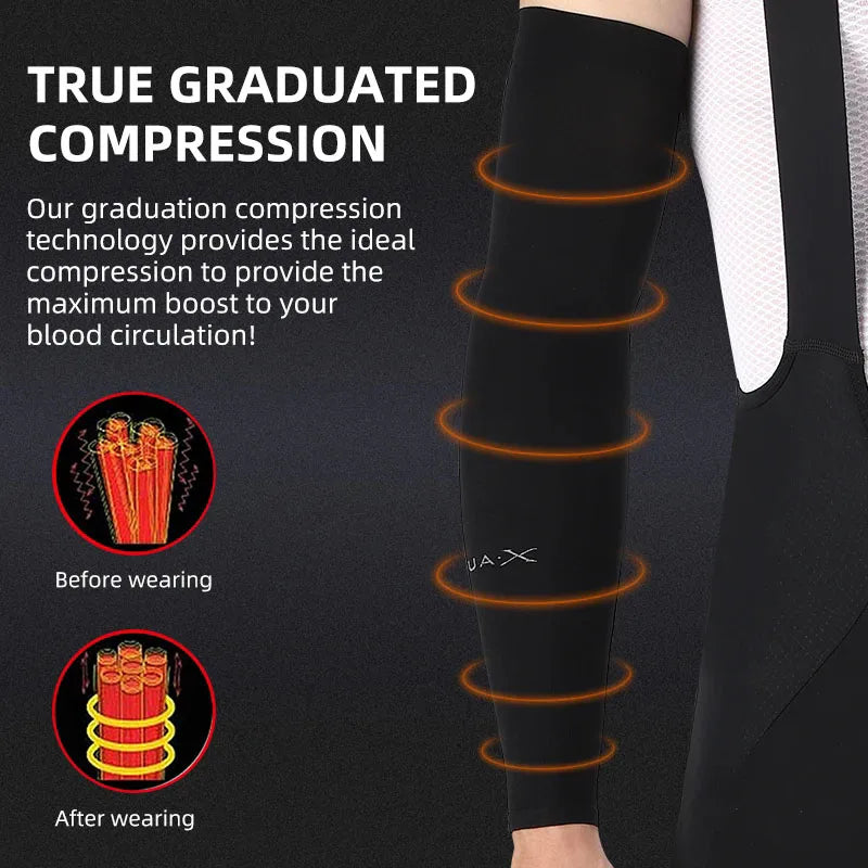 Ice Silk UV Protection Arm Sleeves for Men