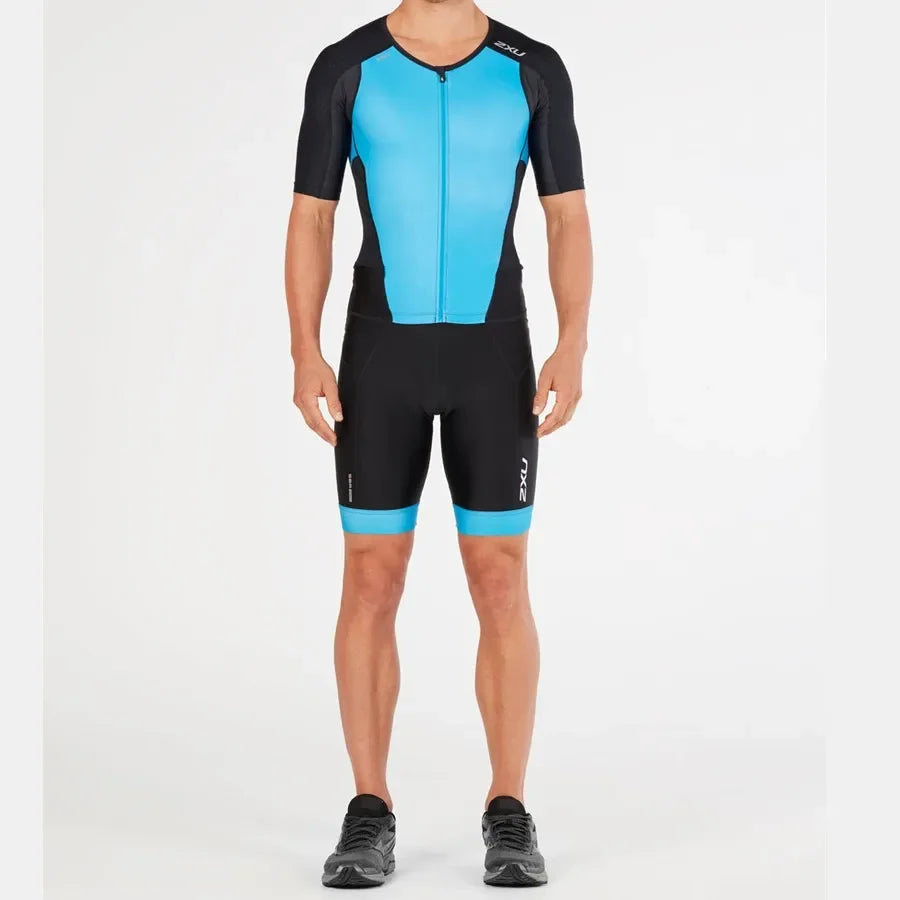 Men's Triathlon Speedsuit, Cycling Skinsuit, Short Sleeve