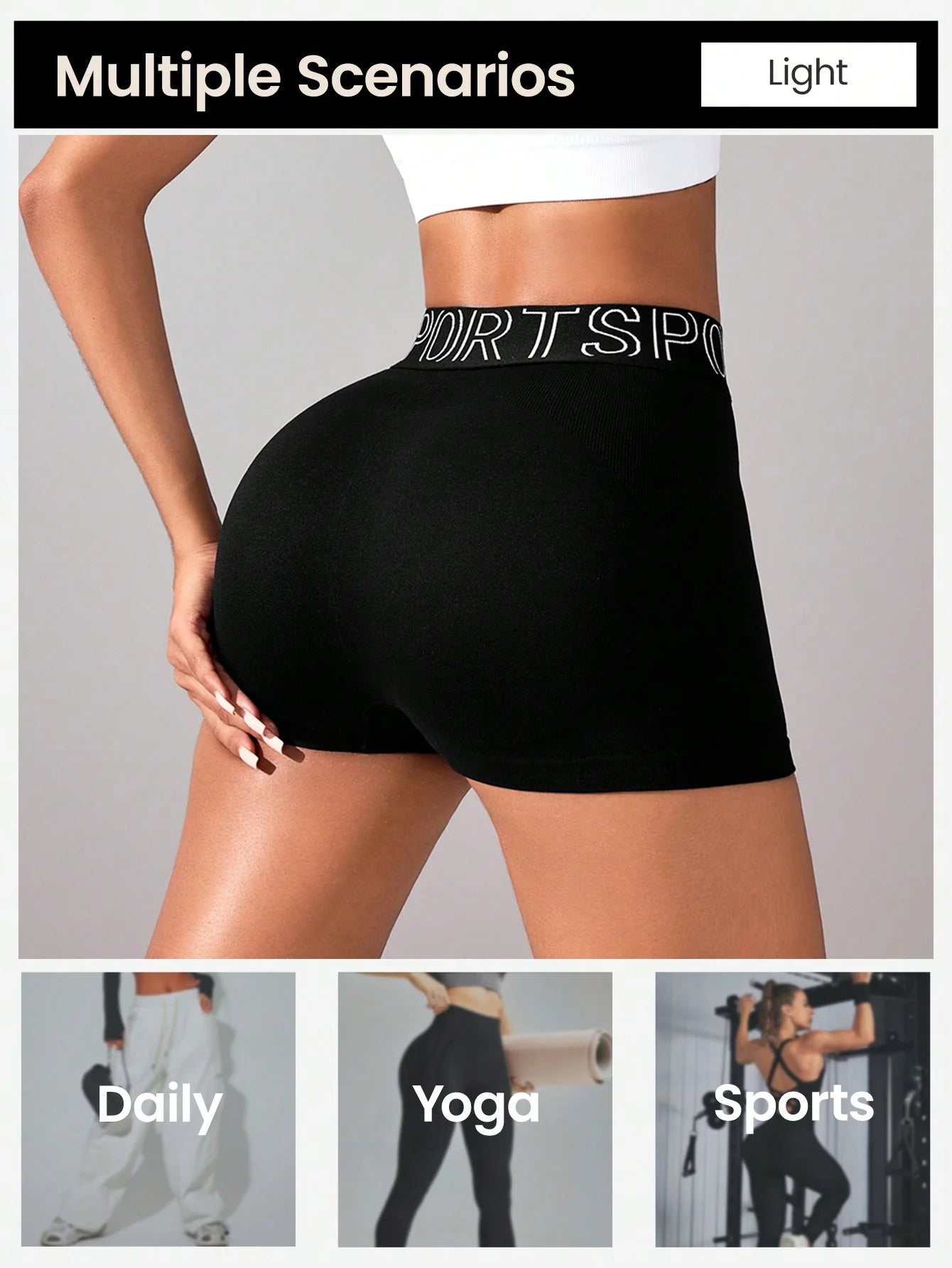 Seamless Scrunch High Waist Workout Shorts