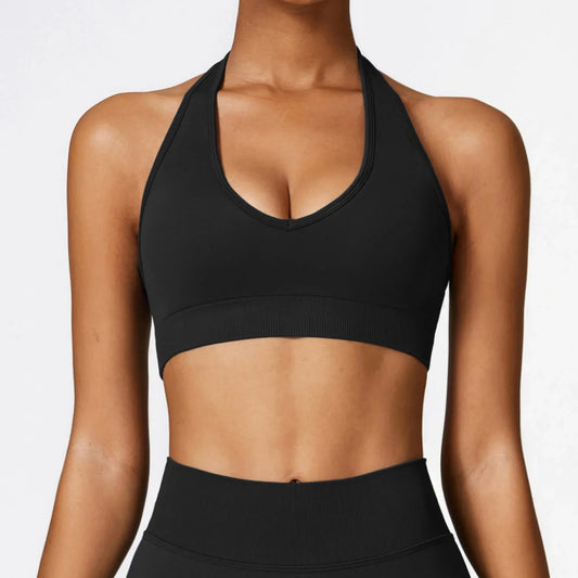 High Support Hanging Neck Sports Bra for Women