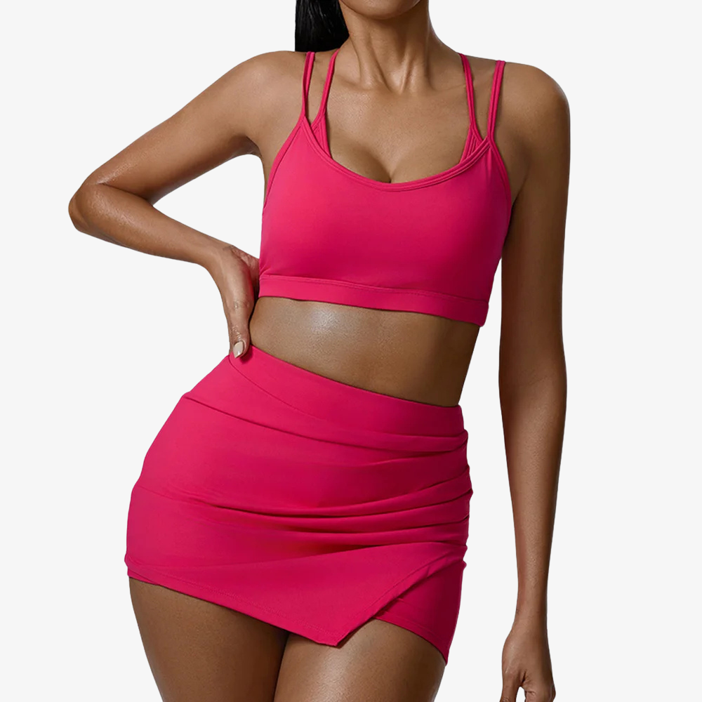 Women’s Gym Set – Crop Top & Shorts