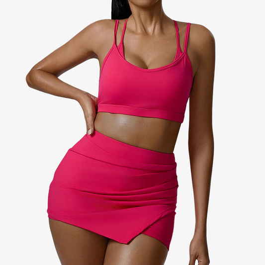Women’s Gym Set – Crop Top & Shorts