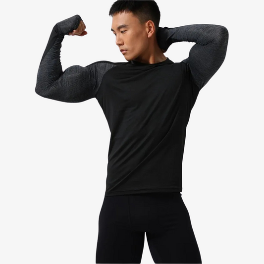 Men's Compression Running T-shirt - Long Sleeve Sportswear